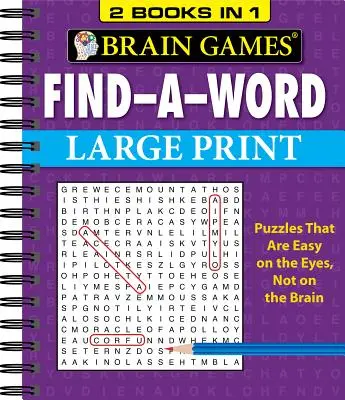 Hry na mozek - 2 knihy v 1 - Najdi slovo - Brain Games - 2 Books in 1 - Find-A-Word