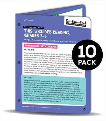 SADA: Fisher: Průvodce na nohou: Tohle je řízené čtení, 3.-5. třída: 10 balíčků - BUNDLE: Fisher: On-Your-Feet Guide: This is Guided Reading, Grades 3-5: 10 Pack