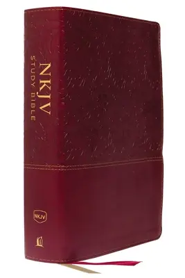 NKJV Study Bible, Imitation Leather, Red, Full-Color, Red Letter Edition, Comfort Print: Studijní bible NKJV, imitace kůže, červená, plnobarevné vydání, komfortní tisk: Kompletní zdroj pro studium Božího slova. - NKJV Study Bible, Imitation Leather, Red, Full-Color, Red Letter Edition, Comfort Print: The Complete Resource for Studying God's Word