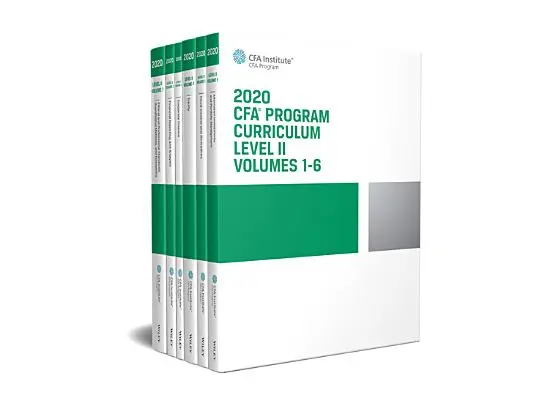 CFA Program Curriculum 2020 Level II Svazky 1-6 Box Set - CFA Program Curriculum 2020 Level II Volumes 1-6 Box Set
