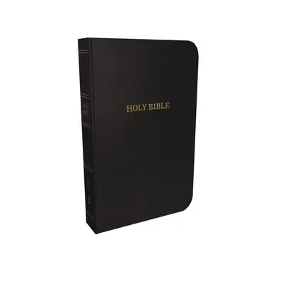 KJV, Referenční bible v tenké řadě, lepená kůže, černá, indexovaná, edice s červenými písmeny - KJV, Thinline Reference Bible, Bonded Leather, Black, Indexed, Red Letter Edition