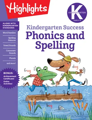 Zábavný pracovní sešit pro předškoláky na procvičování foniky a pravopisu - Kindergarten Phonics and Spelling Learning Fun Workbook