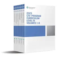 2023 Učební osnovy programu Cfa III. úrovně Box Set - 2023 Cfa Program Curriculum Level III Box Set