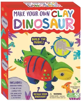 Vyrob si vlastního dinosaura z hlíny: sada krabiček pro děti - Make Your Own Clay Dinosaur: Craft Box Set for Kids