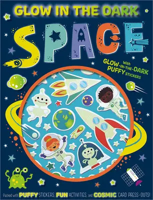 Svítící vesmírná kniha aktivit - Glow in the Dark Space Activity Book