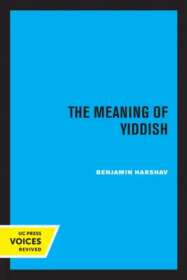 Význam jidiš - The Meaning of Yiddish