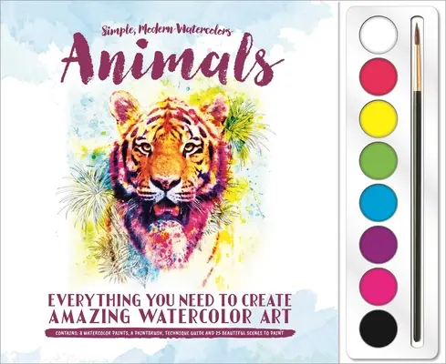 Zvířata: Sada akvarelových barev - Animals: Watercolor Paint Set