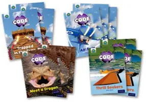 Světle modrá kniha, Oxford Level 4: Dragon Quest a Wild Rides, třídní balení po 12 kusech. - Project X CODE Extra: Light Blue Book Band, Oxford Level 4: Dragon Quest and Wild Rides, Class pack of 12