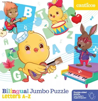 Dvojjazyčné Jumbo puzzle: Písmena od A do Z - Bilingual Jumbo Puzzle: Letters A-Z
