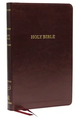 KJV, Deluxe Thinline Reference Bible, imitace kůže, burgundská barva, vydání s červeným písmem - KJV, Deluxe Thinline Reference Bible, Imitation Leather, Burgundy, Red Letter Edition
