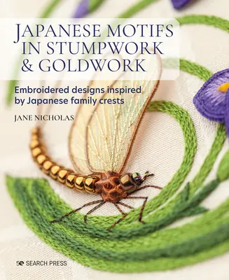 Japonské motivy ve stumpwork & goldwork: Vyšívané vzory inspirované japonskými rodinnými erby. - Japanese Motifs in Stumpwork & Goldwork: Embroidered Designs Inspired by Japanese Family Crests