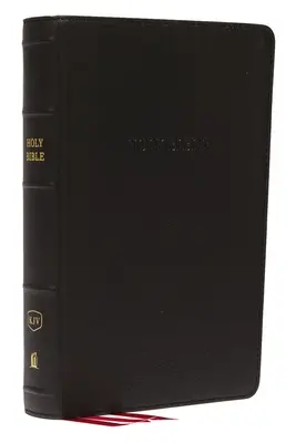 KJV, referenční Bible, osobní velikost, obří tisk, pravá kůže, černá, vydání s červenými písmeny - KJV, Reference Bible, Personal Size Giant Print, Genuine Leather, Black, Red Letter Edition