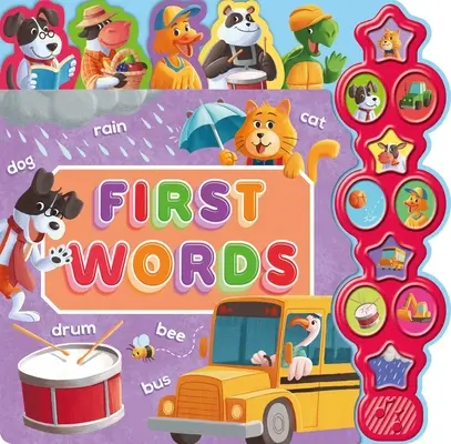 První slova: Interaktivní dětská zvuková knížka s 10 tlačítky - First Words: Interactive Children's Sound Book with 10 Buttons