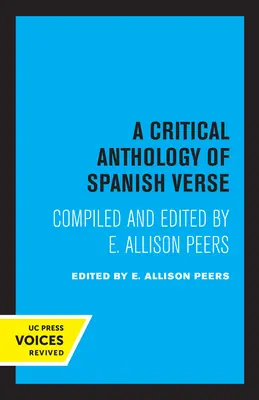 Kritická antologie španělského verše - A Critical Anthology of Spanish Verse