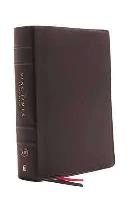 Studijní bible krále Jakuba, pravá kůže, černá, celobarevné vydání - The King James Study Bible, Genuine Leather, Black, Full-Color Edition
