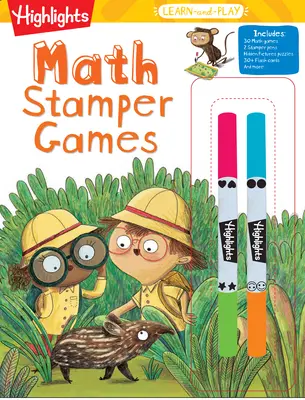 Highlights Learn-And-Play Matematické hry s razítky - Highlights Learn-And-Play Math Stamper Games
