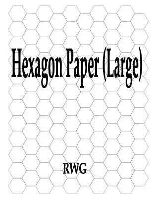 Šestiúhelníkový papír (velký): 100 stran 8,5 X 11 - Hexagon Paper (Large): 100 Pages 8.5 X 11