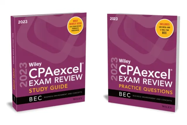Wiley's CPA 2023 Study Guide + Question Pack: Kompletní sada: Podnikatelské prostředí a koncepty - Wiley's CPA 2023 Study Guide + Question Pack: Business Environment and Concepts