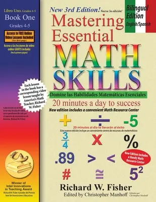 Mastering Essential Math Skills Book 1, Bilingual Edition - angličtina/španělština - Mastering Essential Math Skills Book 1, Bilingual Edition - English/Spanish