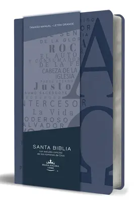 Biblia Rvr 1960 Letra Grande Tamao Manual, Simil Piel Azul Celeste Con Nombres de Dios / Španělská Bible Rvr 1960 Handy Size Large Print Leathersoft So - Biblia Rvr 1960 Letra Grande Tamao Manual, Simil Piel Azul Celeste Con Nombres de Dios / Spanish Bible Rvr 1960 Handy Size Large Print Leathersoft So