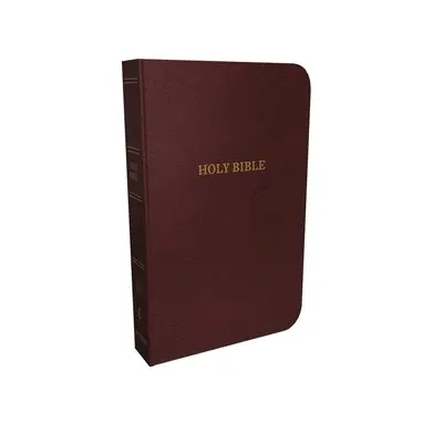 KJV, referenční bible, tenká linka, lepená kůže, vínová barva, indexované vydání, červené písmo - KJV, Thinline Reference Bible, Bonded Leather, Burgundy, Indexed, Red Letter Edition
