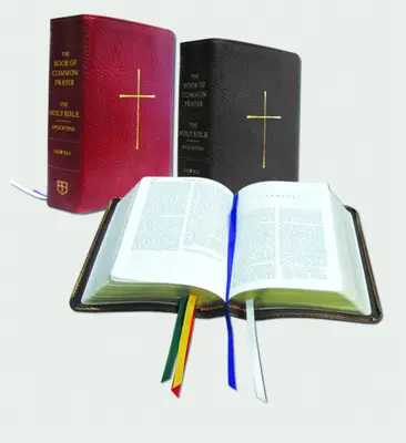 Kombinované vydání Knihy společných modliteb a Bible (NRSV s apokryfy): Červená lepená kůže - The Book of Common Prayer and Bible Combination Edition (NRSV with Apocrypha): Red Bonded Leather
