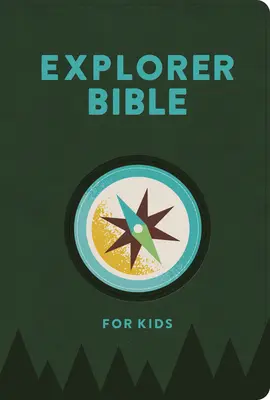 CSB Explorer Bible pro děti, Olive Compass Leathertouch - CSB Explorer Bible for Kids, Olive Compass Leathertouch