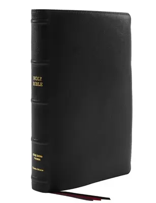 Kjv, Tenká Bible, velký tisk, prémiová kozí kůže, černá, Premier Collection, červené písmeno, indexováno palcem, pohodlný tisk: Bible svatá, Bible krále Jana - Kjv, Thinline Bible, Large Print, Premium Goatskin Leather, Black, Premier Collection, Red Letter, Thumb Indexed, Comfort Print: Holy Bible, King Jame