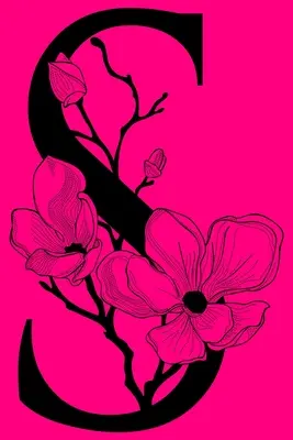 S: Zápisník s iniciálami: Monogram Initial Notebook: Dárkový deník na míru s monogramem a linkovaným textem - S: Monogram Initial Notebook: Customized Monogrammed Lined Gift Journal