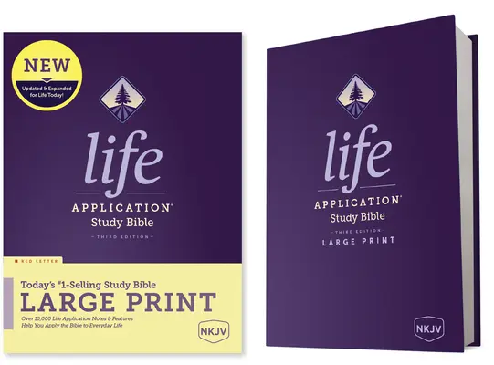 NKJV Life Application Study Bible, třetí vydání, velký tisk (červené písmeno, tvrdá kůže) - NKJV Life Application Study Bible, Third Edition, Large Print (Red Letter, Hardcover)