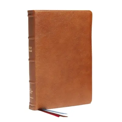 Nkjv, Referenční bible na konci veršů, osobní velikost, velký tisk, prémiová kozí kůže, hnědá, Premier Collection, červené písmo, pohodlný tisk: Svatá Bůh - Nkjv, End-Of-Verse Reference Bible, Personal Size Large Print, Premium Goatskin Leather, Brown, Premier Collection, Red Letter, Comfort Print: Holy Bi