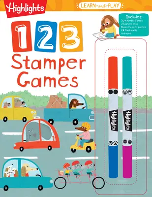 Highlights Learn-And-Play 123 Stamper Games (Hry s razítky) - Highlights Learn-And-Play 123 Stamper Games