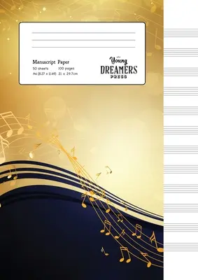 Ruční papír: Žlutý poznámkový blok A4: prázdný notový sešit - Manuscript Paper: Yellow Notes A4 Blank Sheet Music Notebook