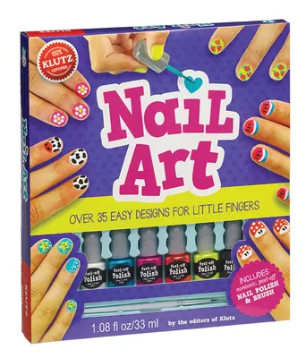 Nail Art: Více než 35 snadných vzorů pro malé prstíky [s netoxickým odlupovacím lakem na nehty a štětcem] - Nail Art: Over 35 Easy Designs for Little Fingers [With Non-Toxic Peel-Off Nail Polish and Brush]