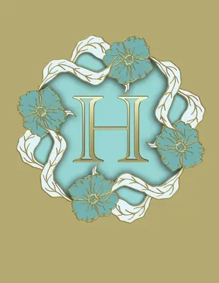 H: 100 stran 8,5 X 11 Monogram Notebook College Ruled Line Paper - H: 100 Pages 8.5 X 11 Monogram Notebook College Ruled Line Paper