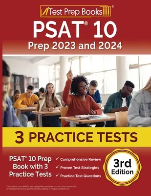 PSAT 10 Prep 2023 and 2024: Příprava na testy pro rok 2023 a 2024: PSAT 10 Prep Book with 3 Practice Tests [3. vydání]. - PSAT 10 Prep 2023 and 2024: PSAT 10 Prep Book with 3 Practice Tests [3rd Edition]