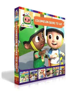 Cocomelon Books to Go! (Boxed Set): Připraveni do školy!; Seznámíme se s doktorem!; Co mě dělá šťastným; Líbí se mi moje jméno; Hrací schůzka s Codym; Jsem hasič - Cocomelon Books to Go! (Boxed Set): Ready for School!; Let's Meet the Doctor!; What Makes Me Happy; I Like My Name; Playdate with Cody; I'm a Firefigh