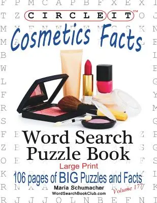 Zakroužkujte, Fakta o kosmetice, Hledání slov, Puzzle Book (Kniha hádanek) - Circle It, Cosmetics Facts, Word Search, Puzzle Book