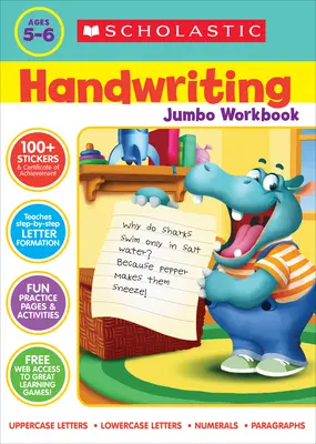 Scholastic Pracovní sešit pro psaní rukou Jumbo - Scholastic Handwriting Jumbo Workbook