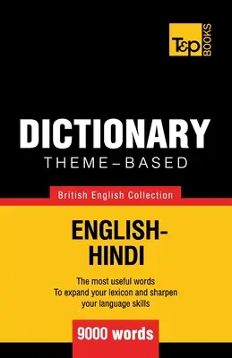 Tematický slovník britská angličtina-hindština - 9000 slovíček - Theme-based dictionary British English-Hindi - 9000 words