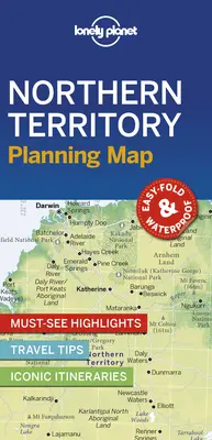 Lonely Planet Severní teritorium - plánovací mapa 1 - Lonely Planet Northern Territory Planning Map 1
