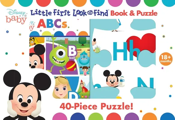 Disney Baby: Knížka a puzzle pro nejmenší - Disney Baby: Little First Look and Find Book & Puzzle