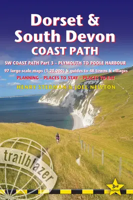 Pobřežní stezka Dorset a jižní Devon: (Sw Coast Path 3. část) - obsahuje 97 velkoplošných turistických map a průvodce 48 městy a vesnicemi - plánování, místa k pobytu - Dorset & South Devon Coast Path: (Sw Coast Path Part 3) - Includes 97 Large-Scale Walking Maps & Guides to 48 Towns and Villages - Planning, Places to