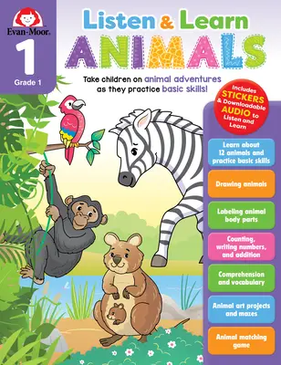 Poslouchej a uč se: Poslouchejte a poslouchejte: Zvířata, 1. třída - Listen and Learn: Animals, Grade 1