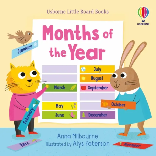 Malé deskové knížky Měsíce v roce - Little Board Books Months of the Year