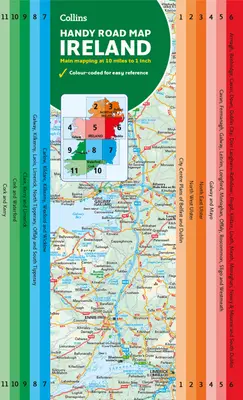 Mapa Irska Handy: Ideální pro plánování tras - Map of Ireland Handy: Ideal for Route Planning