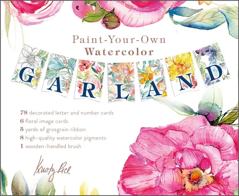 Paint-Your-Own Watercolor Garland: Ilustrace: Kristy Rice - Paint-Your-Own Watercolor Garland: Illustrations by Kristy Rice