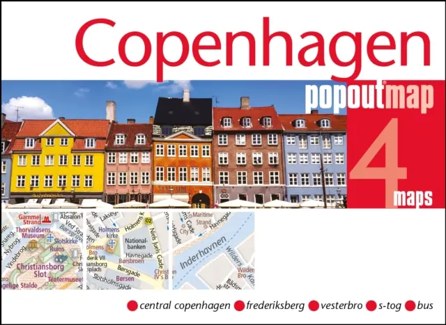 Kodaňská výsuvná mapa - Copenhagen Popout Map