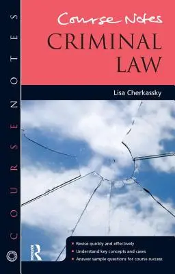 Poznámky ke kurzu: Trestní právo - Course Notes: Criminal Law
