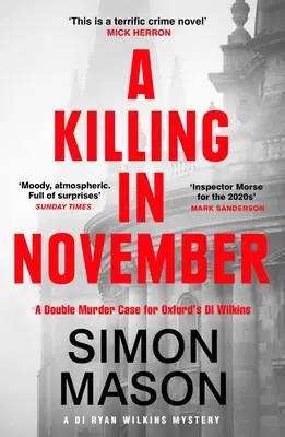 Vražda v listopadu: Oxfordská záhada ostrá jako břitva - A Killing in November: A Razor-Sharp Oxford Mystery